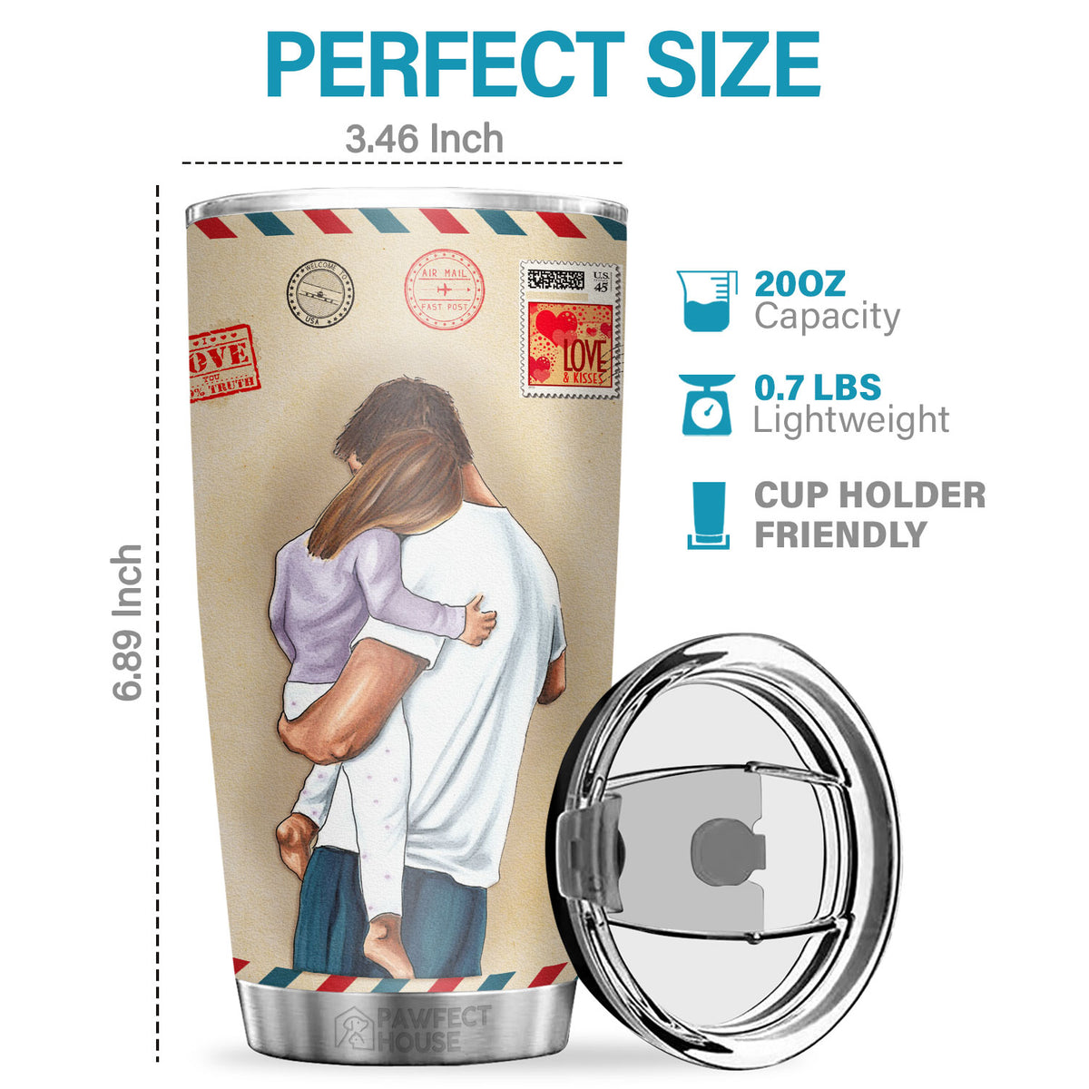 Tu m'as donné tant de raisons d'être fière de la femme que tu es devenue - Tumbler - À ma fille, Cadeau pour fille, Cadeau fille de papa, Cadeau d'anniversaire pour fille