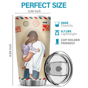Tu m'as donné tant de raisons d'être fière de la femme que tu es devenue - Tumbler - À ma fille, Cadeau pour fille, Cadeau fille de papa, Cadeau d'anniversaire pour fille
