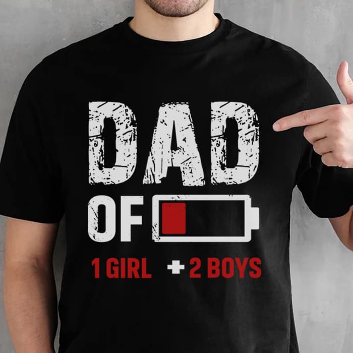 Dad Of The Boys And Girls - Gift for Dad, Personalized Unisex T-Shirt.