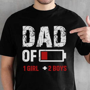 Dad Of The Boys And Girls - Gift for Dad, Personalized Unisex T-Shirt.
