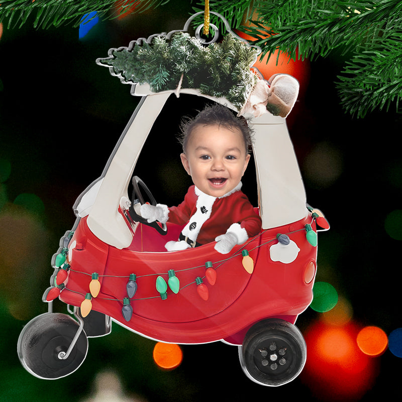 Photo personnalisée Notre cadeau préféré - Ornement personnalisé familial personnalisé - Forme personnalisée en acrylique - Cadeau de Noël pour bébé, enfant, nouveau-né