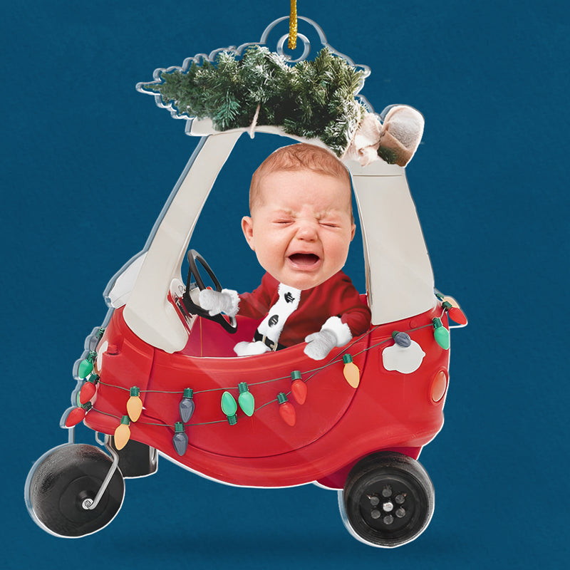 Photo personnalisée Notre cadeau préféré - Ornement personnalisé familial personnalisé - Forme personnalisée en acrylique - Cadeau de Noël pour bébé, enfant, nouveau-né