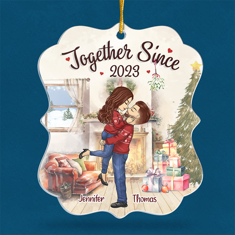 À celui que j'aime - Ornement personnalisé pour couple - Forme personnalisée en acrylique - Cadeau de Noël pour mari et femme, anniversaire