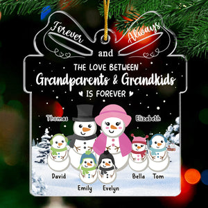 La famille est le plus beau cadeau de Noël ! Décoration personnalisée pour la famille ! Acrylique en forme personnalisée ! Cadeau de Noël pour les membres de la famille