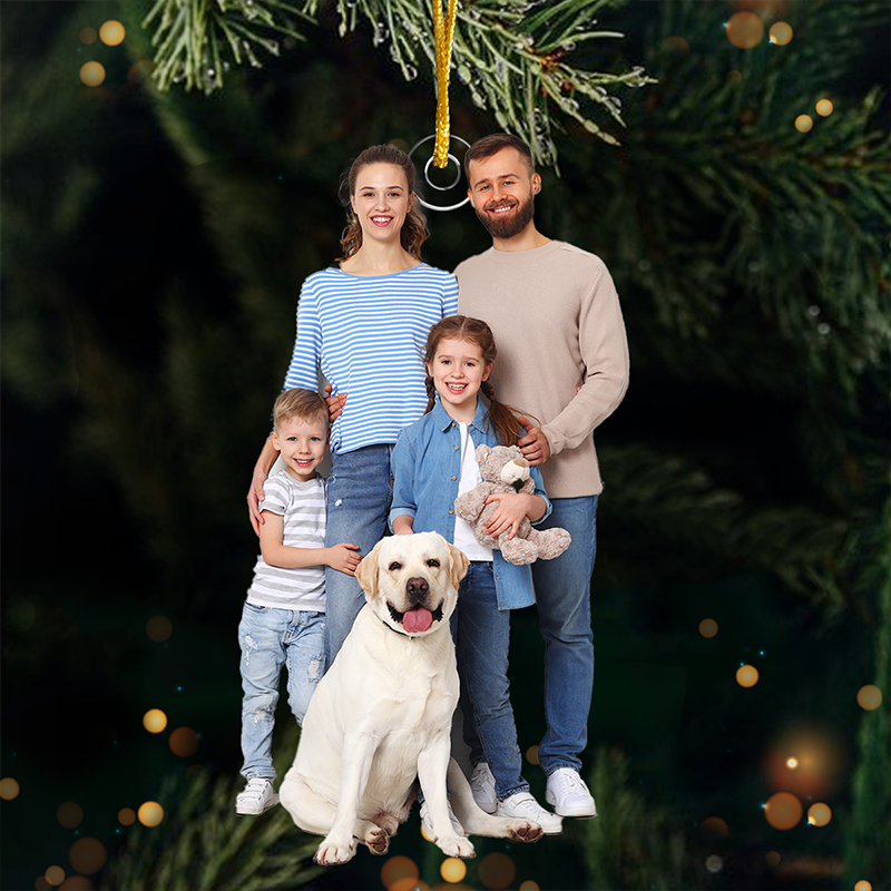 Custom Photo Upload Ornaments Good Times & Holiday Rhymes - Family Personalized Custom Ornament - Acrylic Custom Shaped - Christmas Gift For Family Members