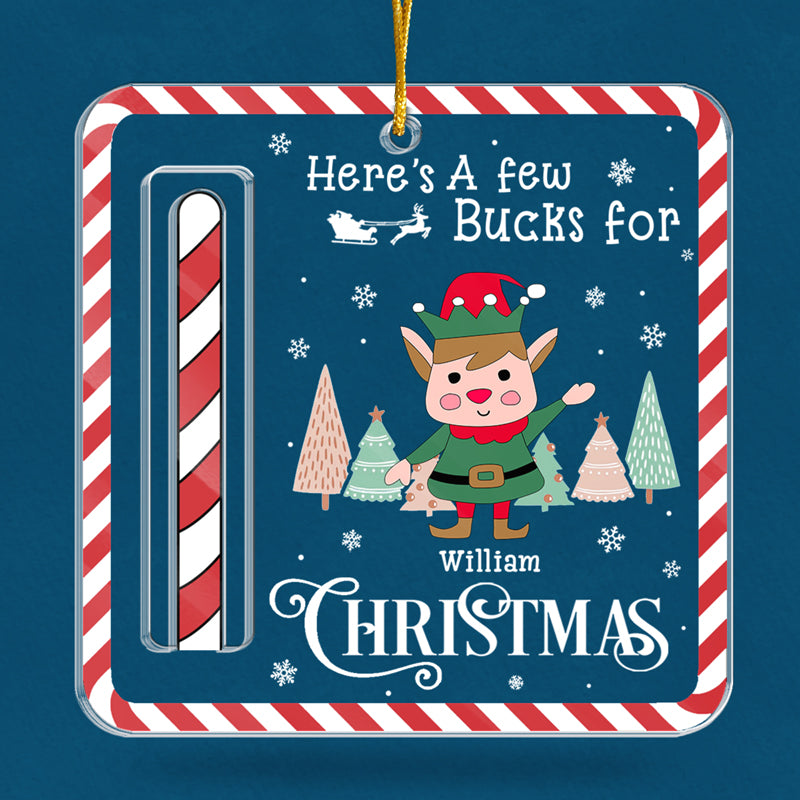 Cher Père Noël, j'ai été sage - Ornement personnalisé pour la famille, porte-monnaie - Forme personnalisée en acrylique - Cadeau de Noël pour les membres de la famille