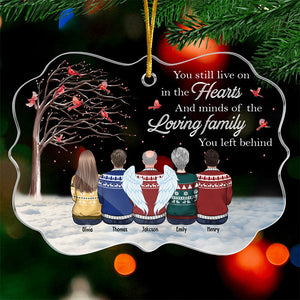 A Constant Wish That You Were Here - Memorial Personalized Custom Ornament - Acrylic Benelux Shaped - Christmas Gift, Sympathy Gift For Family Members