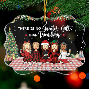 Nous sommes plus que des amis - Ornement personnalisé Bestie - Forme Benelux en acrylique - Cadeau de Noël pour meilleures amies, BFF, sœurs