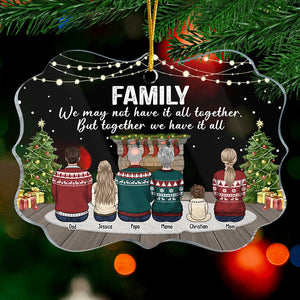 Ensemble, nous avons tout - Décoration personnalisée pour la famille - En acrylique en forme de Benelux - Cadeau de Noël pour les membres de la famille