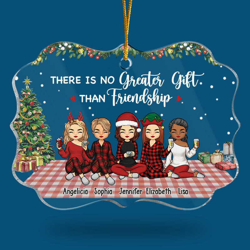 Nous sommes plus que des amis - Ornement personnalisé Bestie - Forme Benelux en acrylique - Cadeau de Noël pour meilleures amies, BFF, sœurs