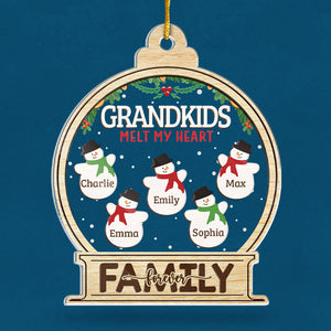La meilleure chose que vous ayez jamais trouvée - Ornement personnalisé familial personnalisé - En forme de boule à neige en acrylique - Cadeau de Noël pour grand-mère, grand-père