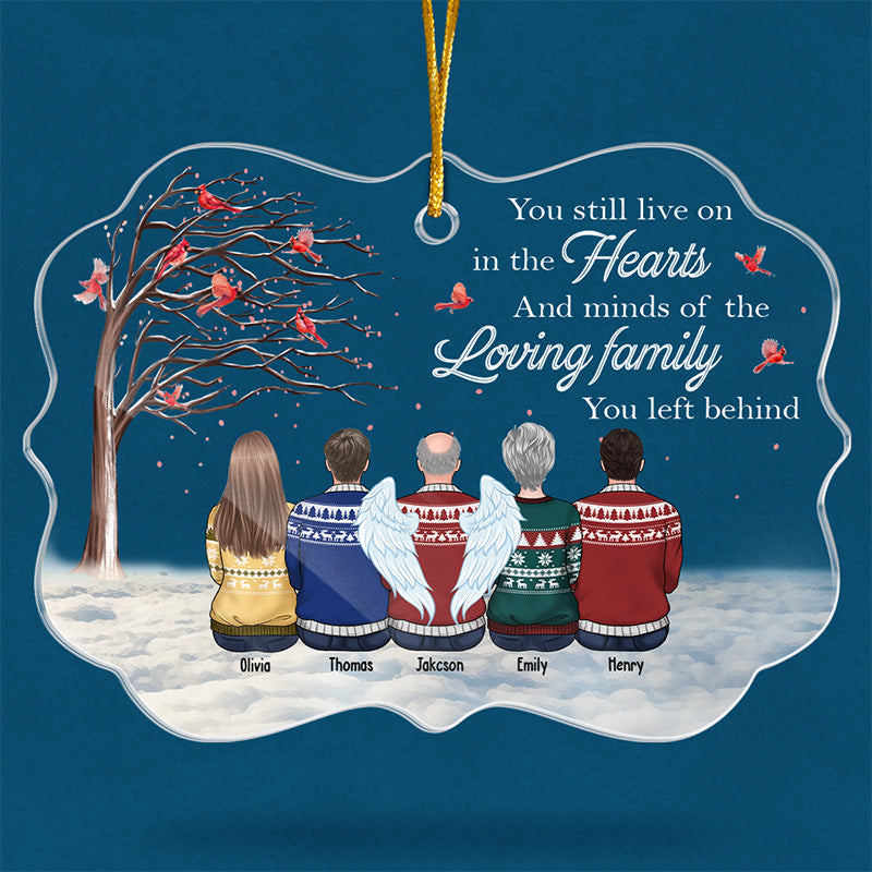A Constant Wish That You Were Here - Memorial Personalized Custom Ornament - Acrylic Benelux Shaped - Christmas Gift, Sympathy Gift For Family Members
