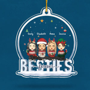 Là où la vie commence et où l'amour ne finit jamais - Ornement personnalisé pour la famille - Forme personnalisée en acrylique - Cadeau de Noël pour les membres de la famille