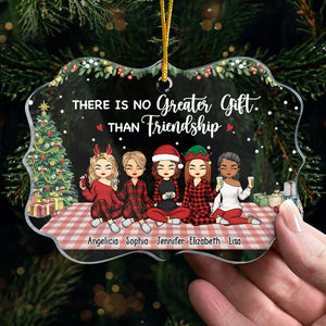 Nous sommes plus que des amis - Ornement personnalisé Bestie - Forme Benelux en acrylique - Cadeau de Noël pour meilleures amies, BFF, sœurs