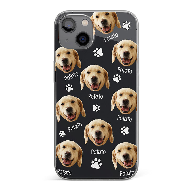 Coque de téléphone transparente personnalisée avec photo de mon adorable petit animal de compagnie - Cadeau pour les propriétaires et les amoureux des animaux