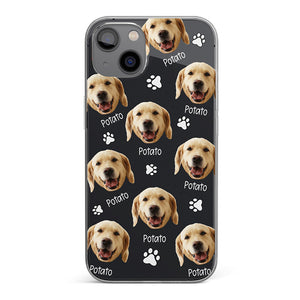 Coque de téléphone transparente personnalisée avec photo de mon adorable petit animal de compagnie - Cadeau pour les propriétaires et les amoureux des animaux