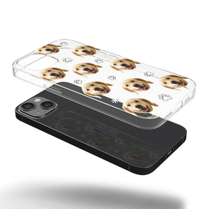Coque de téléphone transparente personnalisée avec photo de mon adorable petit animal de compagnie - Cadeau pour les propriétaires et les amoureux des animaux
