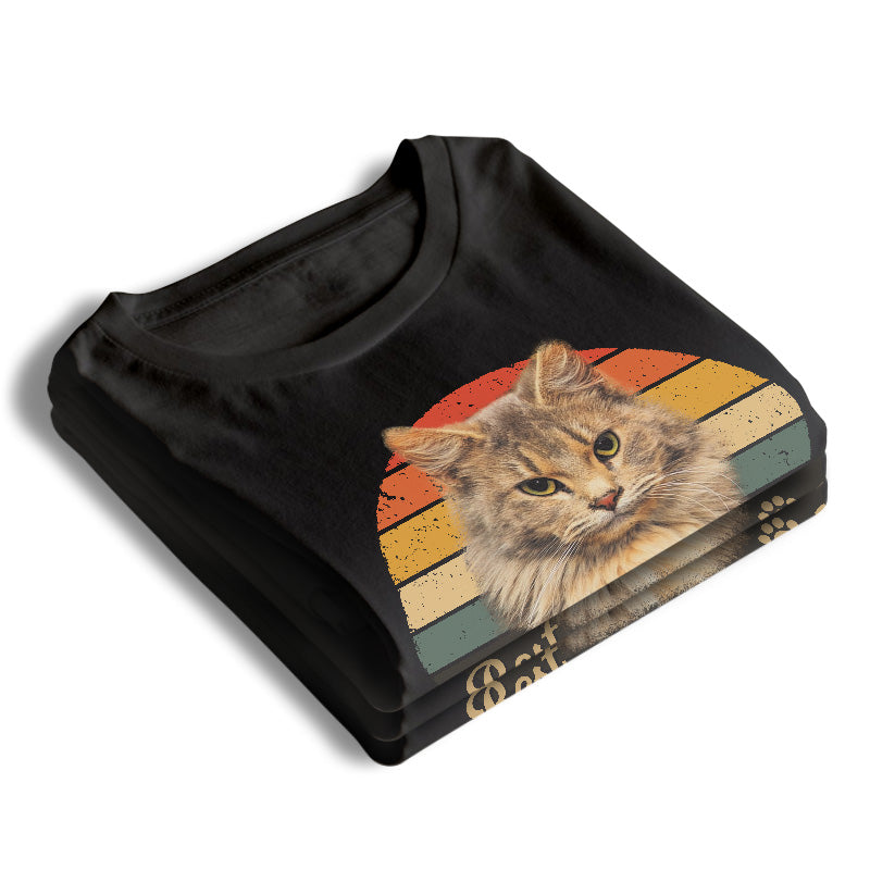 T-shirt unisexe personnalisé avec photo « Vous êtes le meilleur papa à fourrure » - Cadeau pour la fête des pères, pour les amoureux des animaux