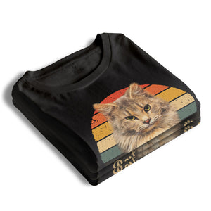 T-shirt unisexe personnalisé avec photo « Vous êtes le meilleur papa à fourrure » - Cadeau pour la fête des pères, pour les amoureux des animaux