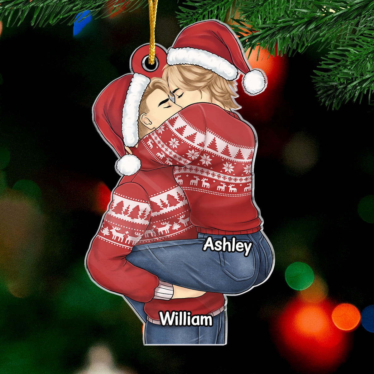 You Are Mine - Couple Personalized Custom Ornament - Acrylic Custom Shaped - Christmas Gift For Husband Wife, Anniversary